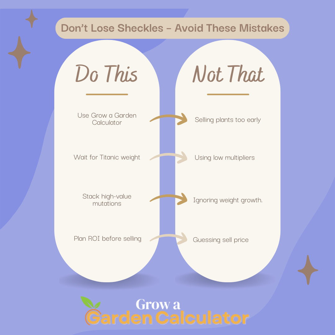 Mistakes to Avoid in Grow a Garden